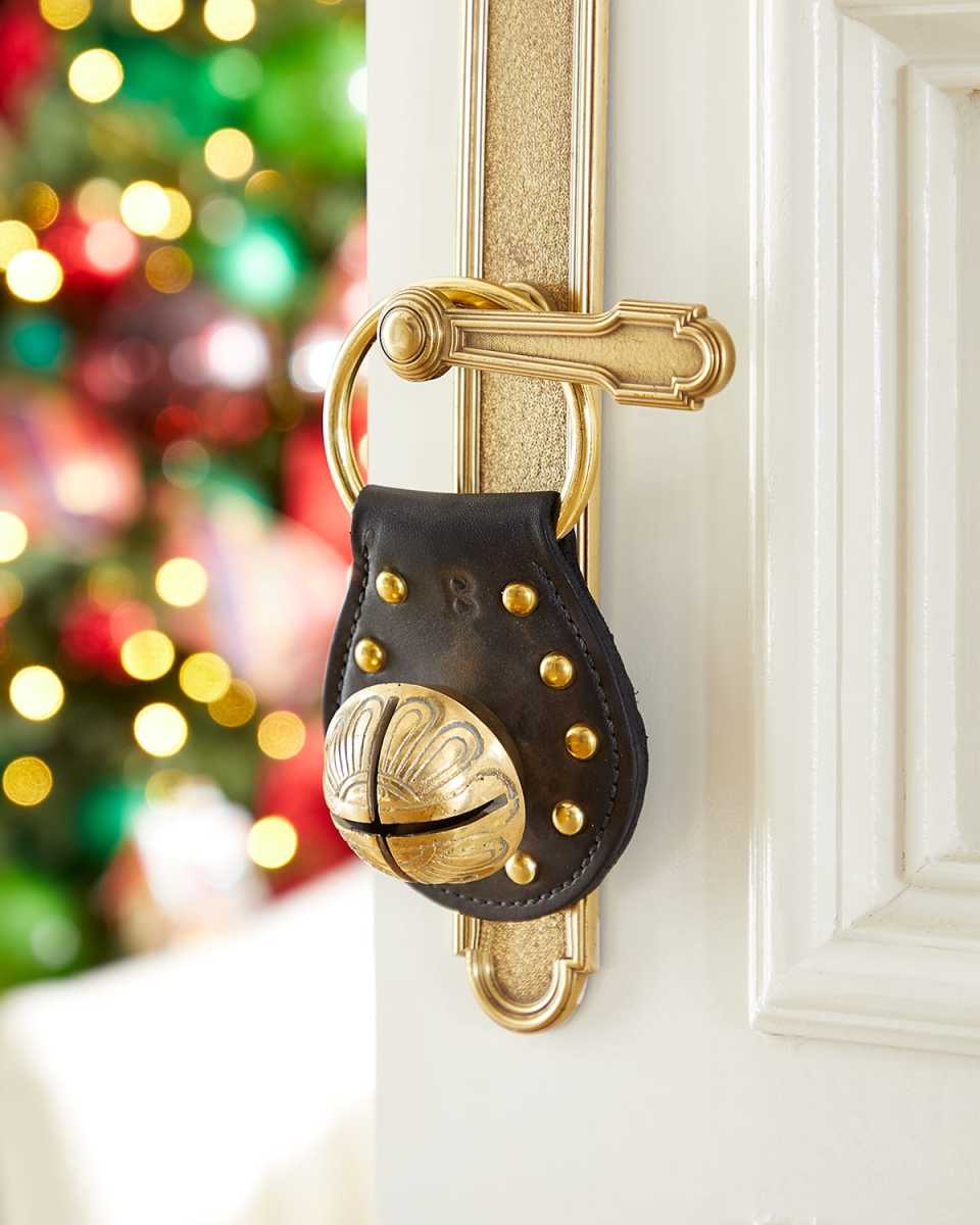 Studded Brass Bell, Black